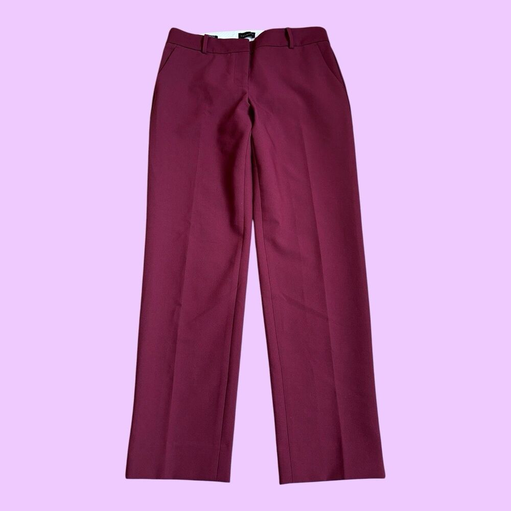 Talbots Dress Pants Womens 6 Burgundy Red Straight Hampshire ankle Career Work